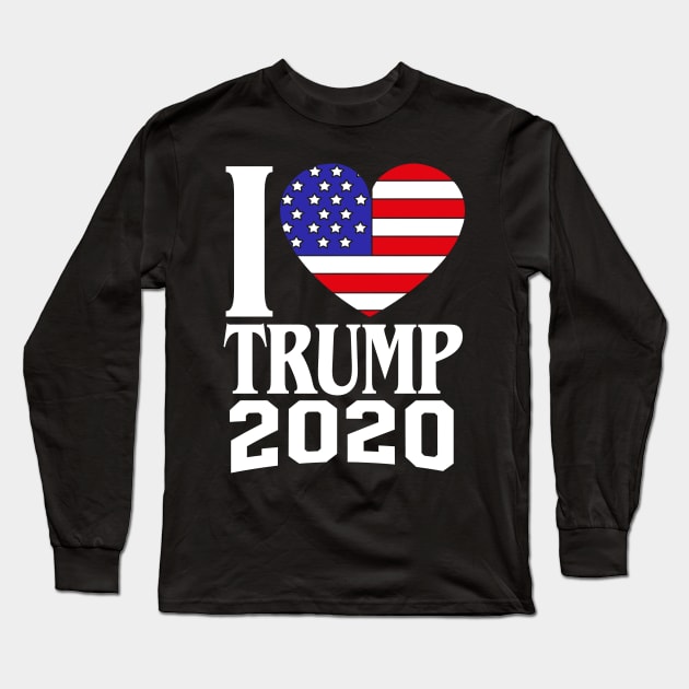 Vote for Donald Trump Election 2020 politics republican gift Long Sleeve T-Shirt by biNutz